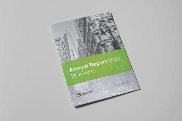 公司企业年度报告设计INDD模板素材 Annual Report 2014 Brochure