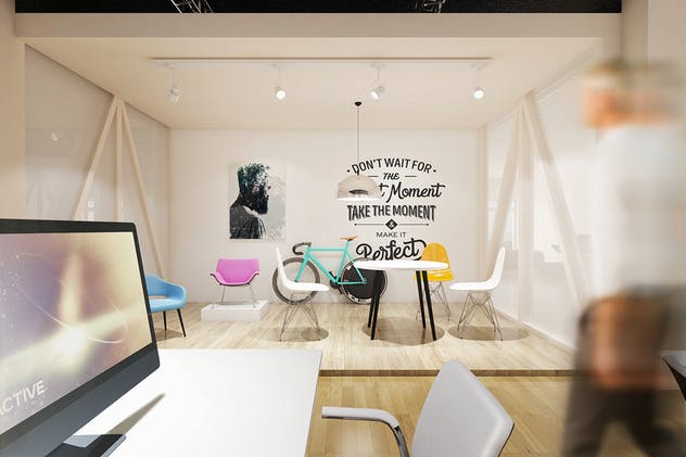 办公室场景品牌VI演示样机v6 Office Branding Mockups V6插图(8)