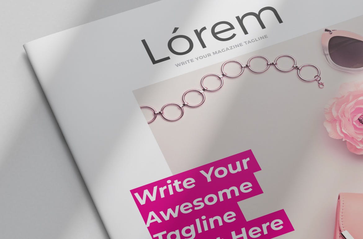 女性时尚服饰主题素材库精选杂志InDesign模板 Magazine Template插图(2)