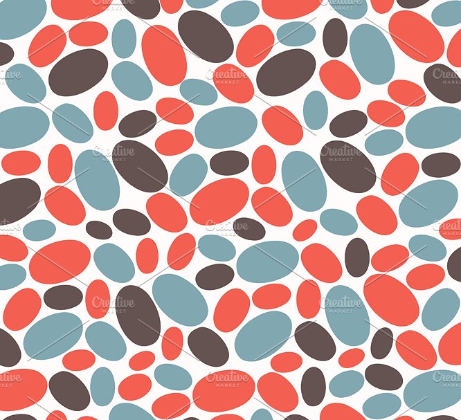 手工绘制樱桃色和黄昏色圆点图案素材 Hand Crafted Dots in Cherry & Dusk插图(3)