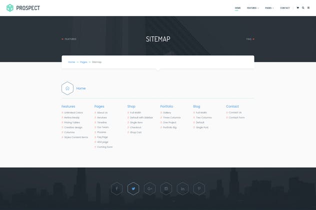 医疗和健康主题网站设计PSD模板 Prospect V2 PSD Template插图