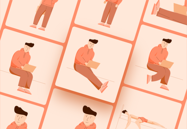 素材库下午茶：自由职业者插图集[AI]