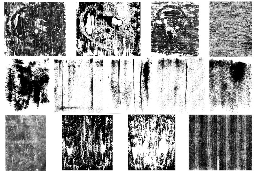 手工制作墨印印刷纹理v1 Distress Texture Pack Vol. 1插图(1)