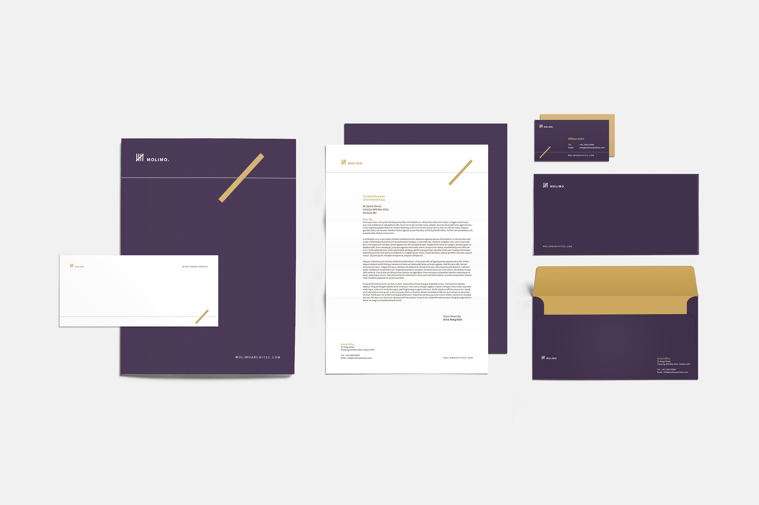 现代专业极简的建筑企业形象VI设计模板 Architecture Corporate Identity [indd]插图