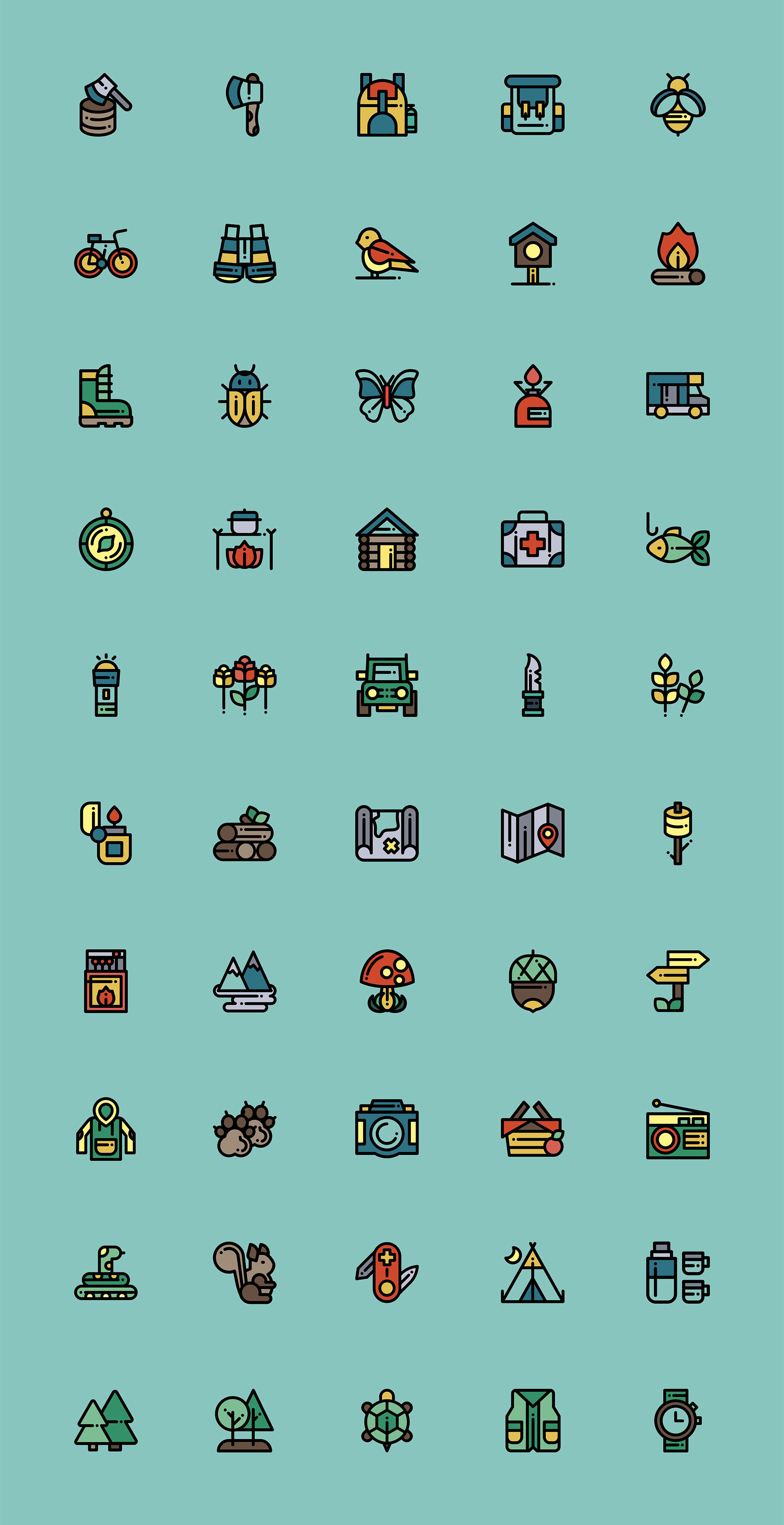 50 枚乡村元素图标