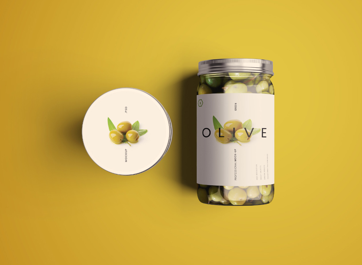 食品玻璃罐外观设计样机PSD模板 Standard Glass Jar Mockups插图(17)