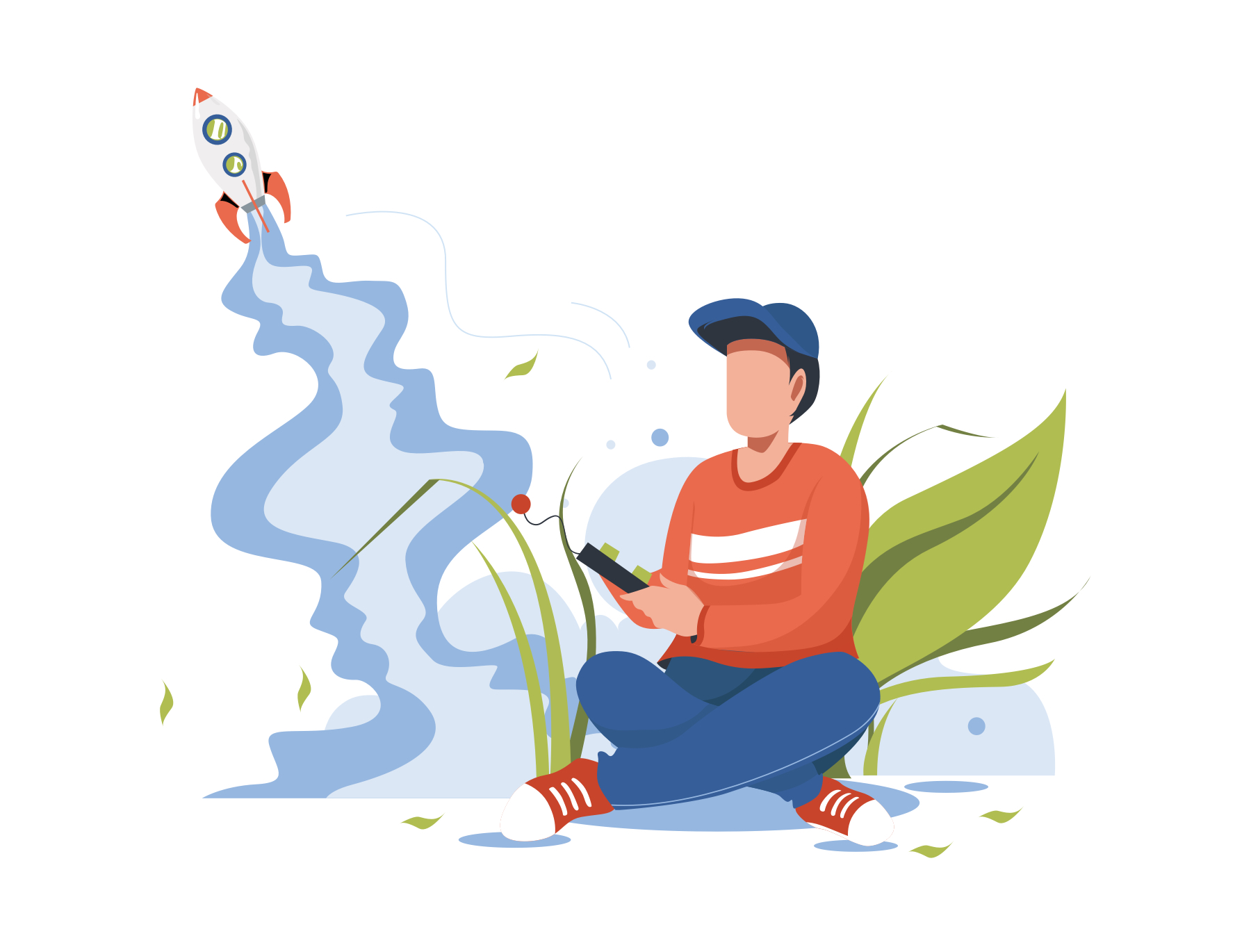 素材库下午茶:专业网站设计和演示的矢量插画素材插图(5)