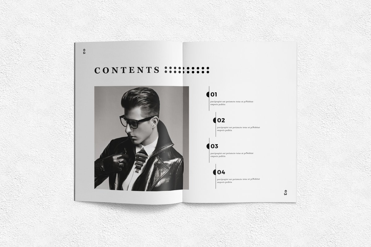 时尚男装杂志画册设计模板插图(1)