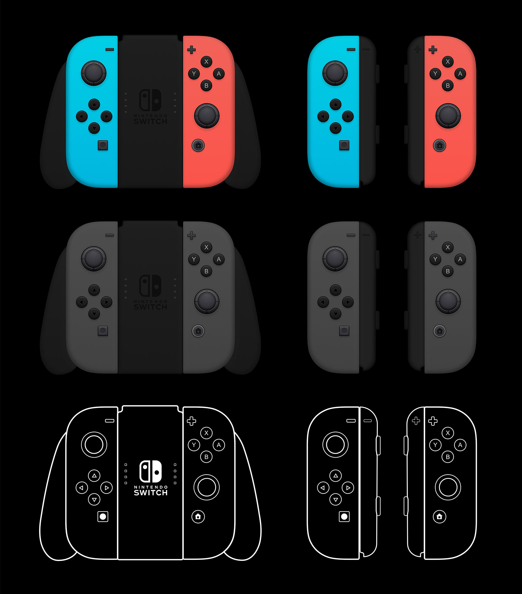 Switch Joy-Cons 模型