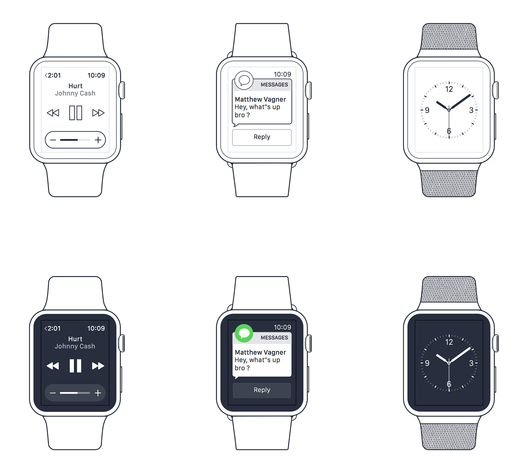 Apple Watch Wireframe