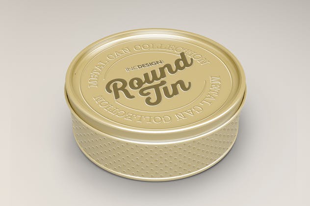 圆形金属锡罐包装样机Vol.3 Round Tin Can Packaging Mockups Vol.3插图(6)