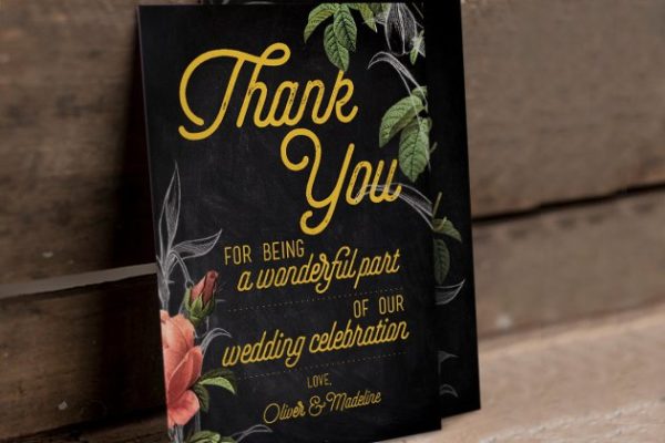 手绘花卉婚礼物料设计套件 Hand Drawn Floral Wedding Suite