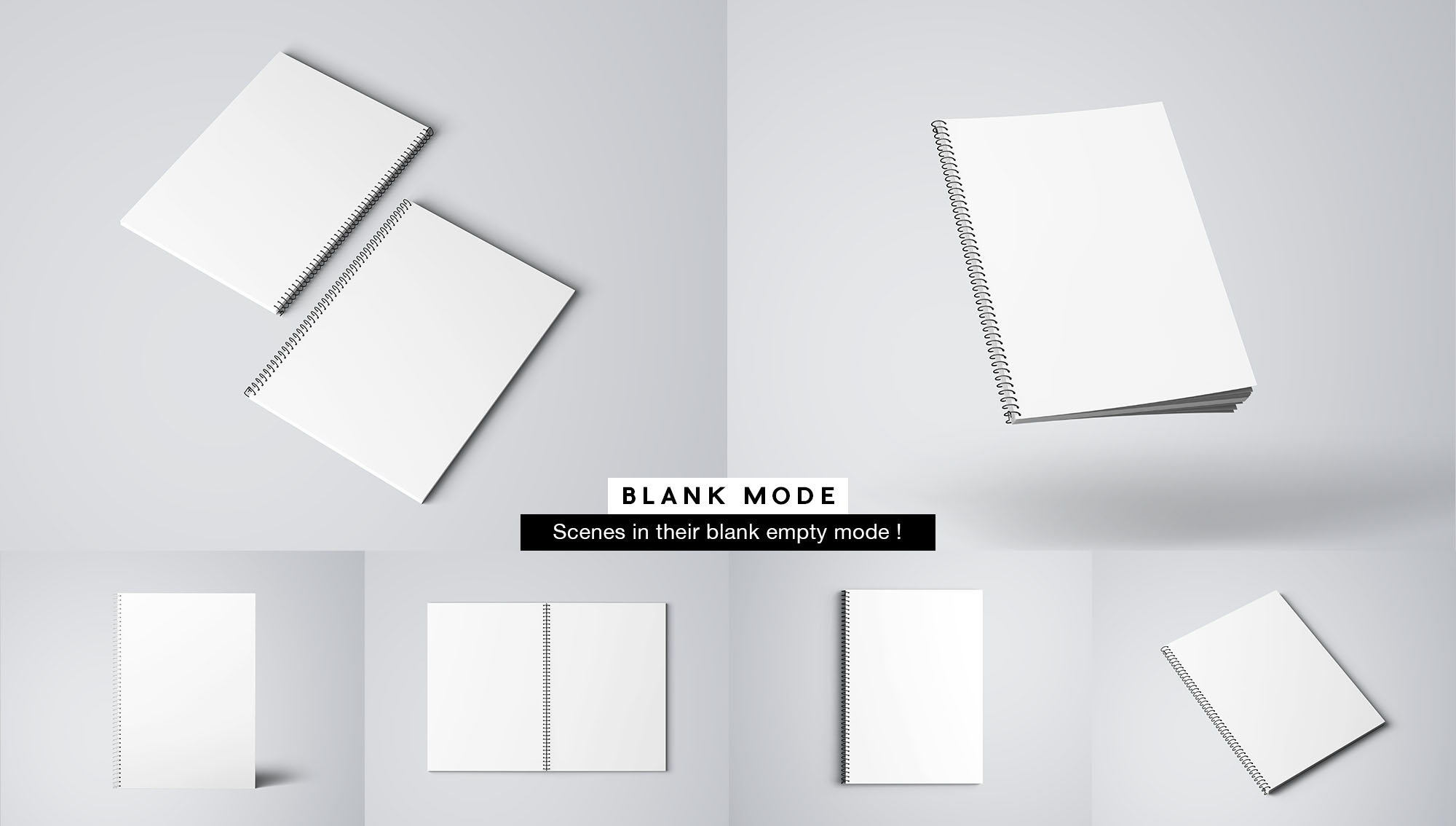 A4尺寸活页记事本封面设计样机模板 A4 Notebook Mockup插图(10)