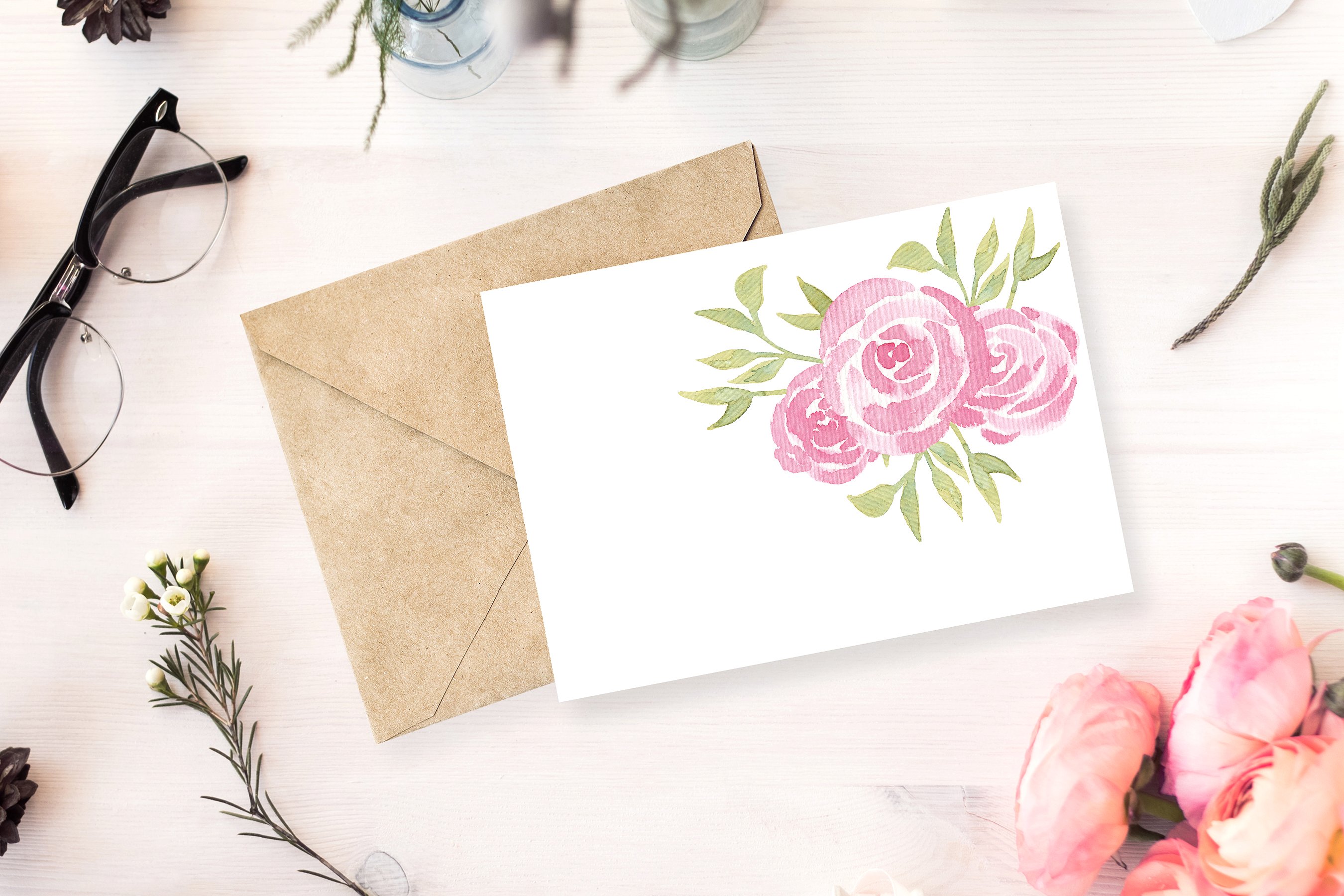 情人节浪漫水彩插画素材[JPG,PNG]插图(11)