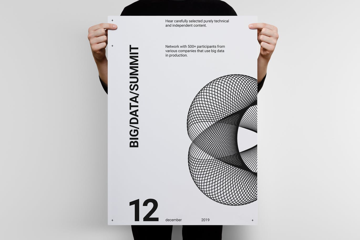 大数据信息科技主题海报PSD素材素材库精选模板v01 Big Data Poster Template 01插图