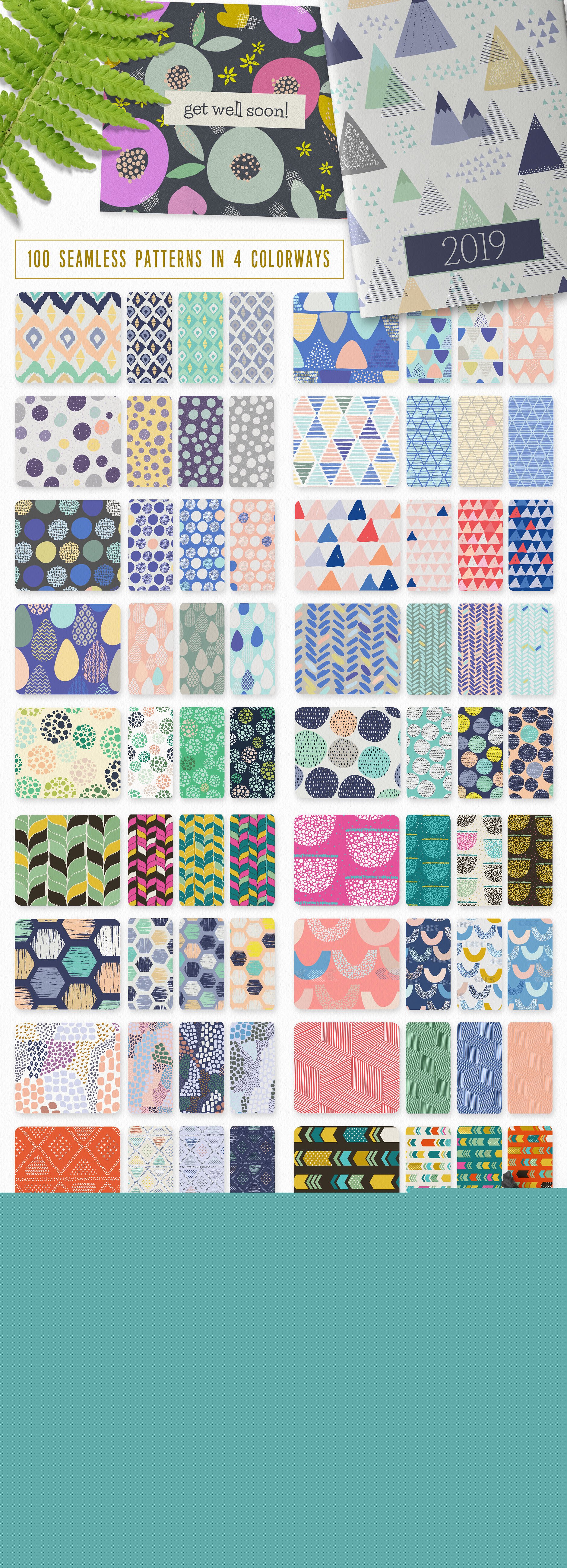 量贩式华丽无缝图案纹理合集[3.57GB] Et Cetera Pattern Collections插图(2)