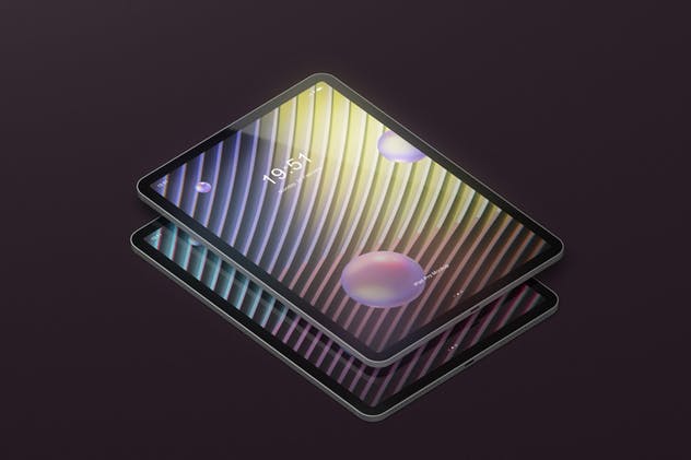 iPad Pro平板电脑屏幕设备样机 Pad Pro Tablet Screen Mockup插图(6)