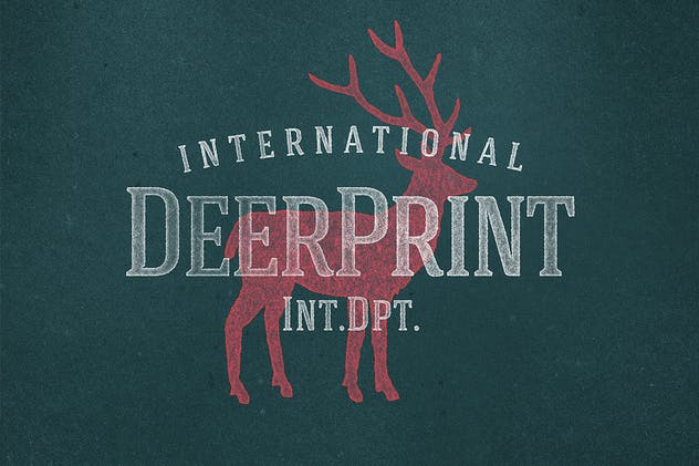 复古半色调凸版纹理效果PSD模板 Vintage Letterpress Texture Effects插图(2)