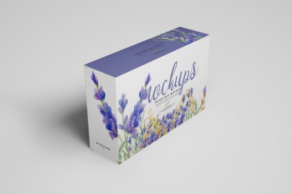 食品包装纸盒样机模板V6 Paper Box Mockup 06