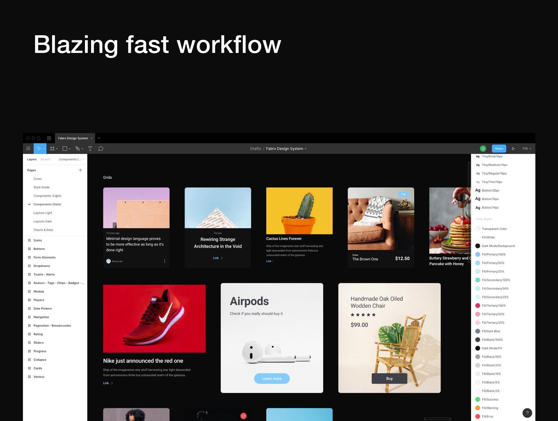 素材库下午茶:创意现代的网站页面设计线框图Fig模板插图(5)