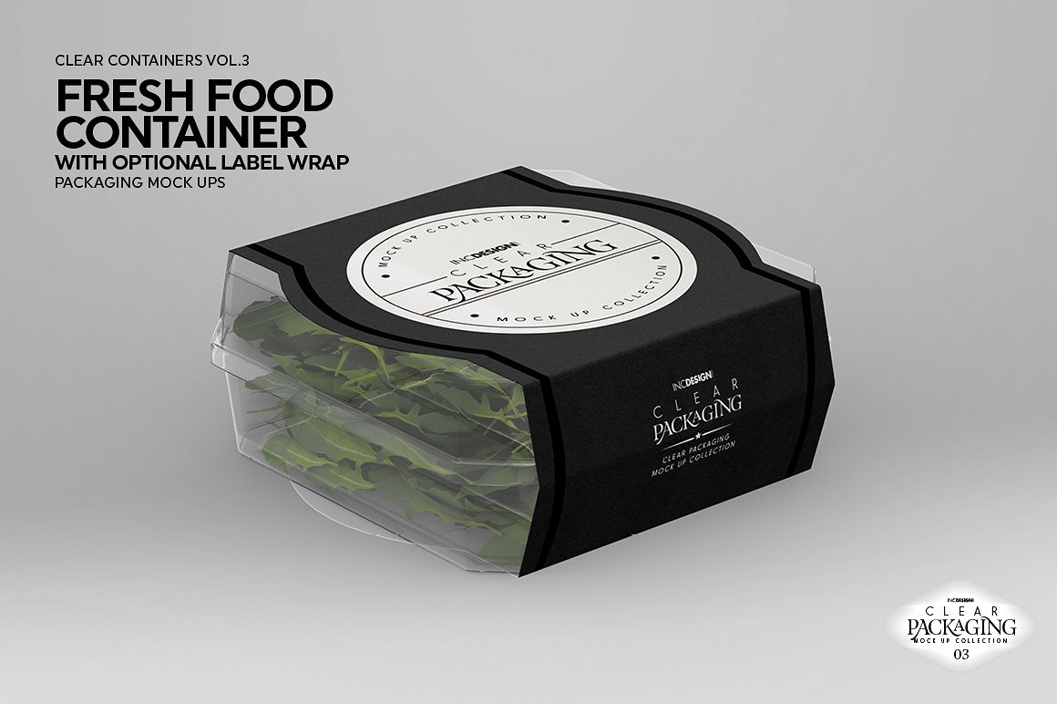 清新的新鲜食品容器样机展示模版mockups插图(3)
