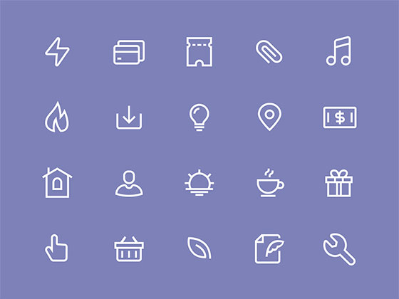 100 枚常线性用图标素材之家精选sketch素材