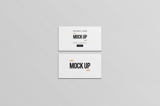 等距平铺企业名片设计样机模板 Business Card Mock Up插图(6)