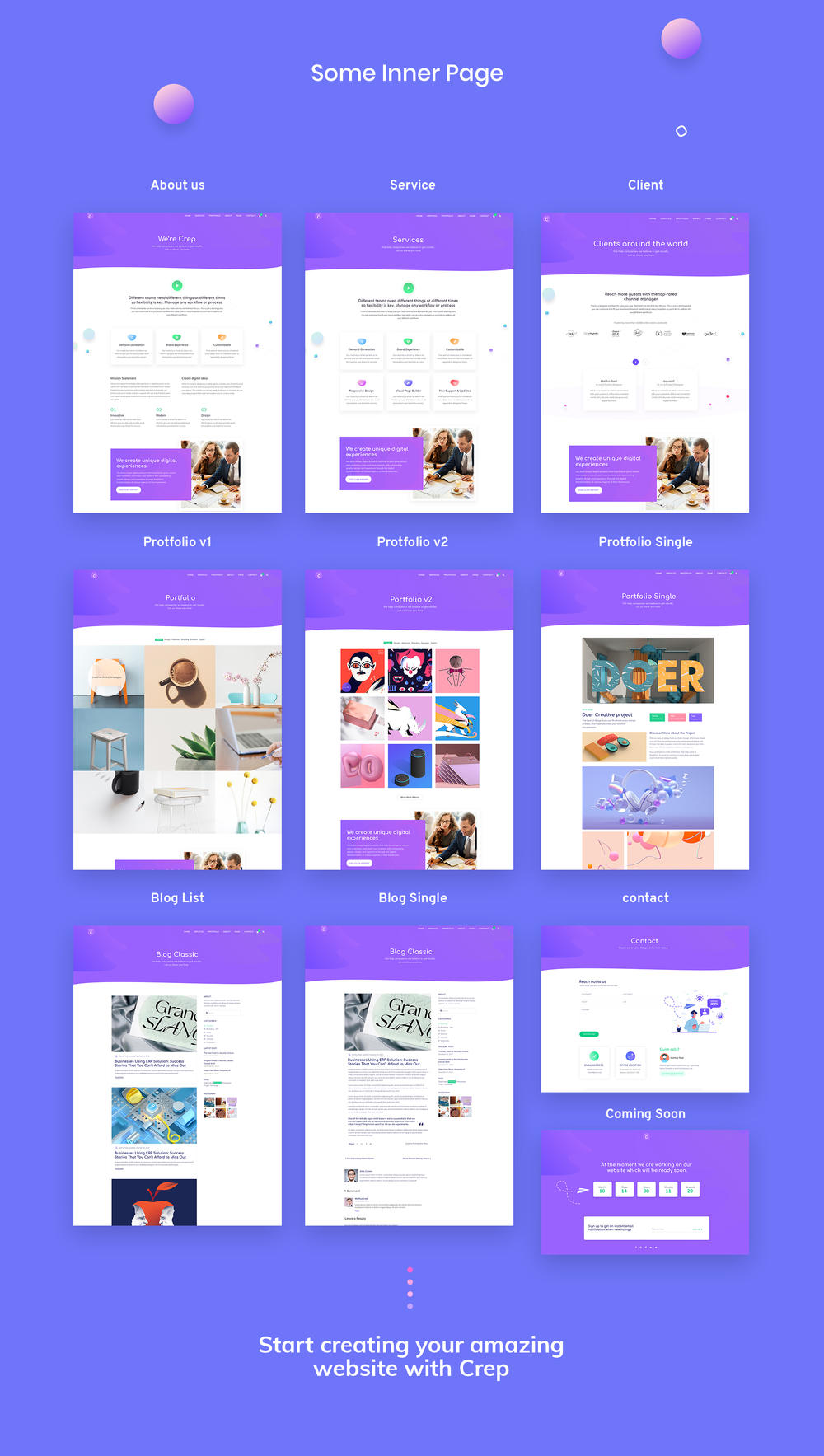 素材库下午茶：精美创意的代理网站UI设计素材库精选模板[XD,PSD]插图(6)