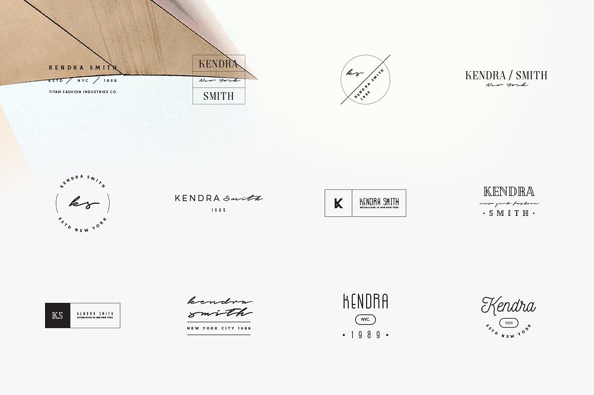 50款时尚行业品牌Logo模板 50 Branding Fashion Minimal Logos插图(6)