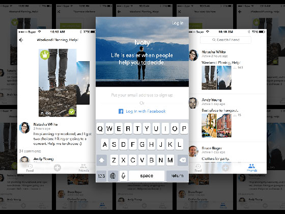 Simple Voting App素材之家精选sketch素材