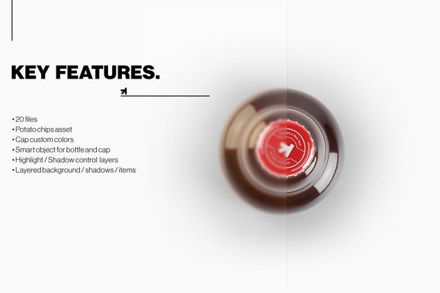 啤酒琥珀瓶啤酒瓶样机 Steinie Beer Amber Bottle Mockup插图(12)