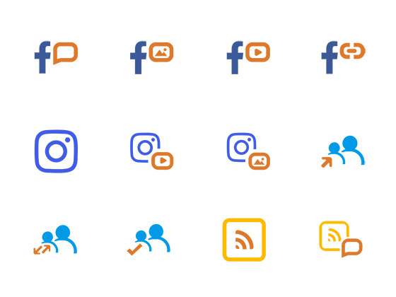 社交媒体和分类图标素材之家精选sketch素材