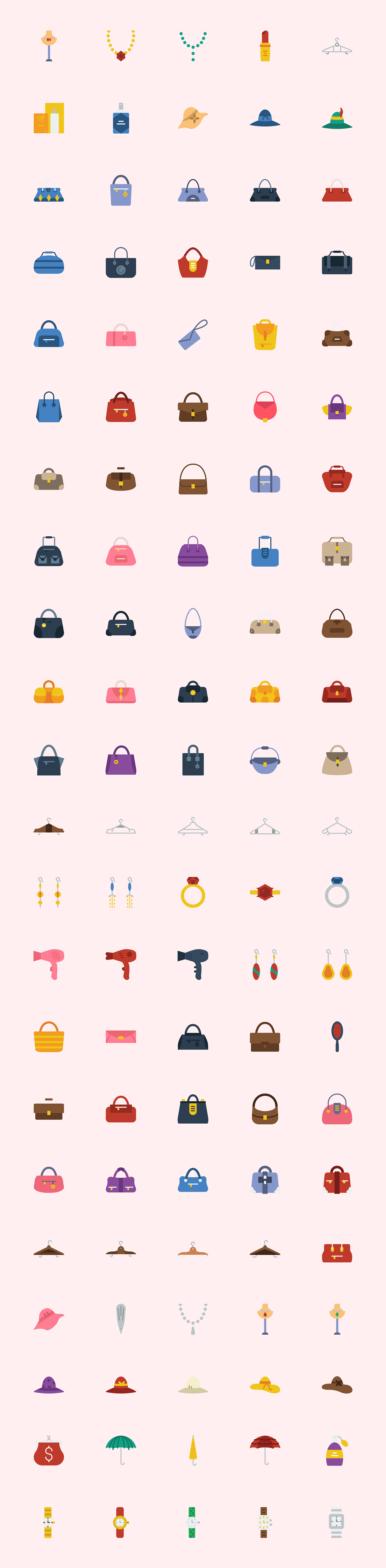 110 枚女士配饰元素图标