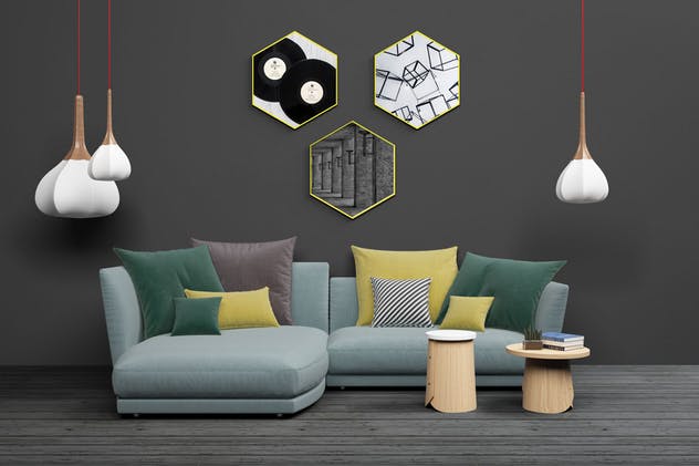 室内装饰设计场景样机模板 Mockup Interior Scene Creator – MK2插图(2)