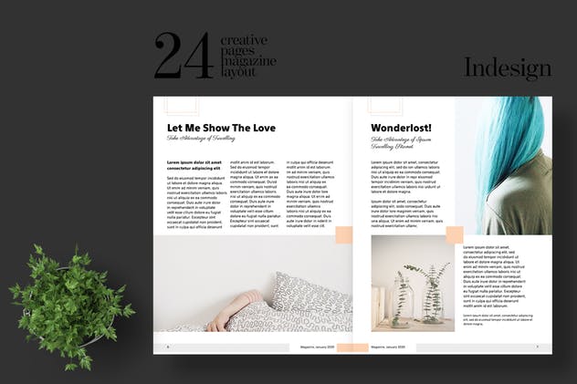 极简主义设计风格时尚杂志设计模板 Clean and Minimal Fashion Magazine Template插图(3)