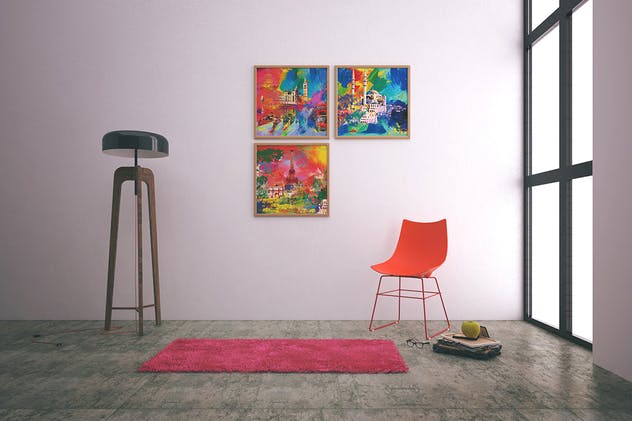 画廊艺术作品画框样机模板Vol.1 Picture Art Mockup [Vol 1]插图(5)