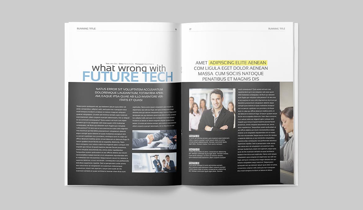 多行业适用专业素材库精选杂志排版设计模板 Magazine Template插图(8)