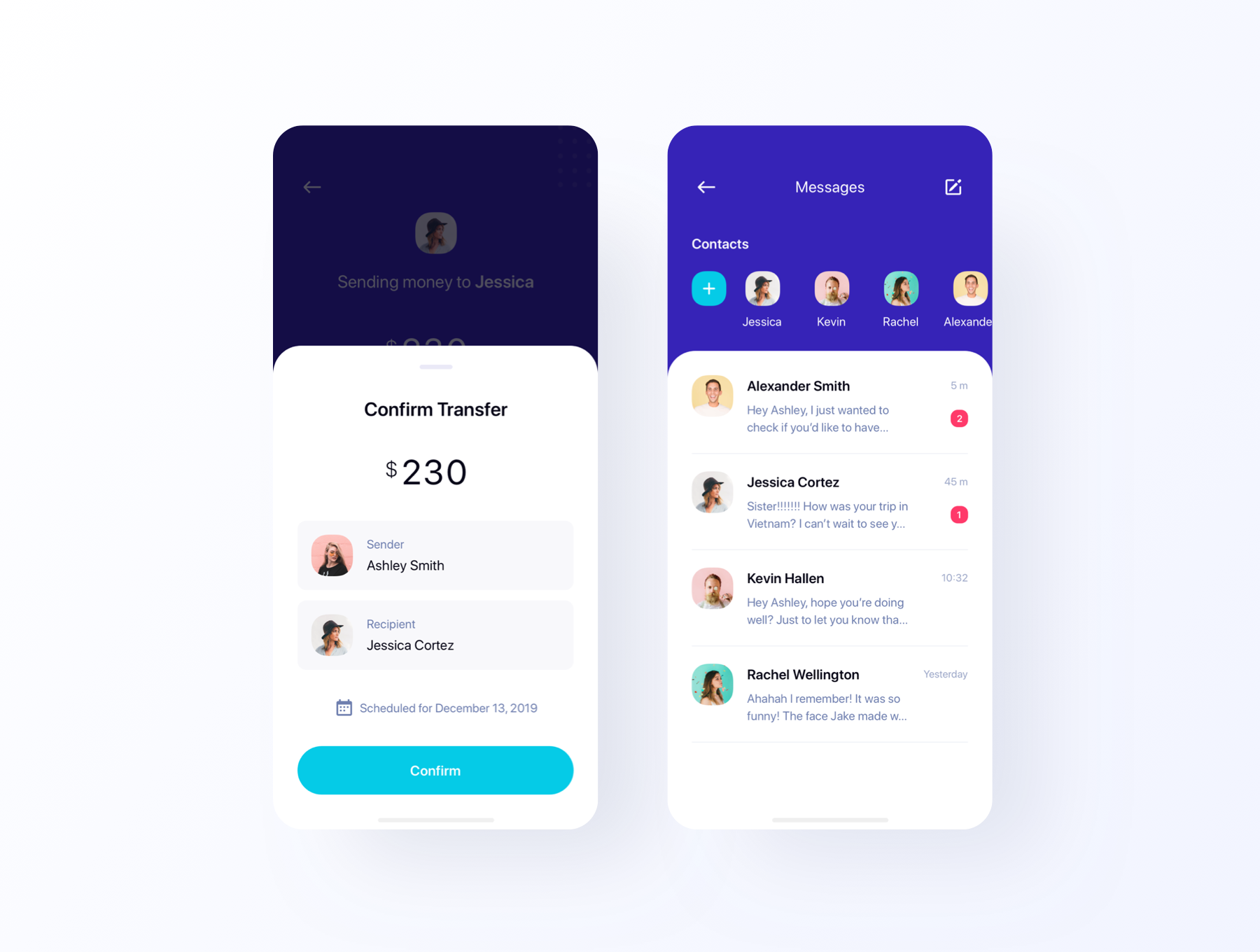 素材库下午茶：金融电子钱包管理应用APP UI设计Sketch模板插图(6)