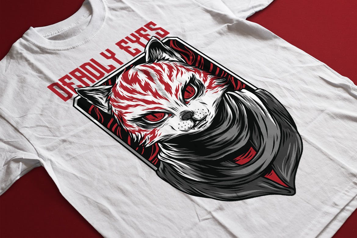 致命之眼潮牌T恤印花图案素材库精选设计素材 Deadly Eyes插图(2)