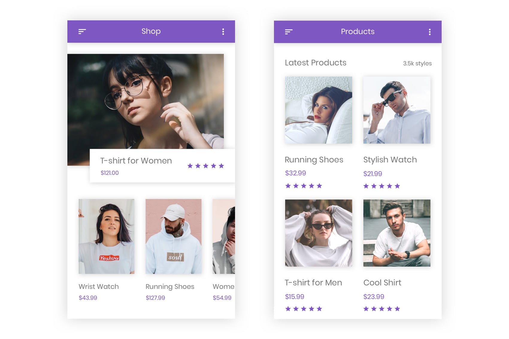 时尚服饰电商APP应用UI设计素材库精选套件 Fashion – Ecommerce Shopping App Adobe Illustrator插图(2)