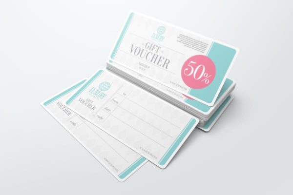 礼品券/优惠券样机Vol.2 Gift Voucher Mockups 2