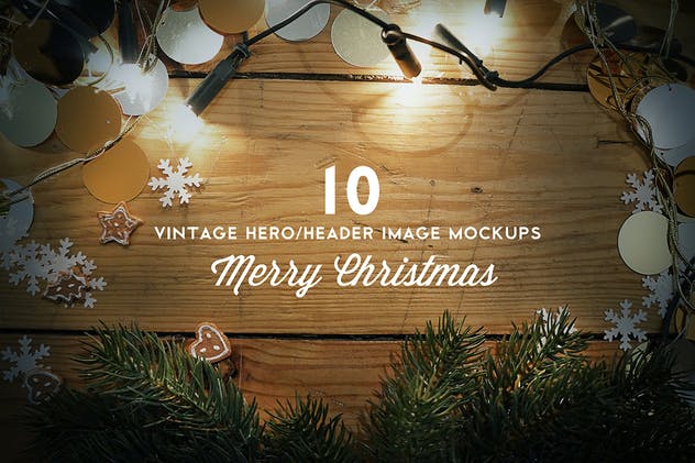 圣诞节主题巨无霸/Header设计样机 Christmas Hero / Header Mockup插图(6)