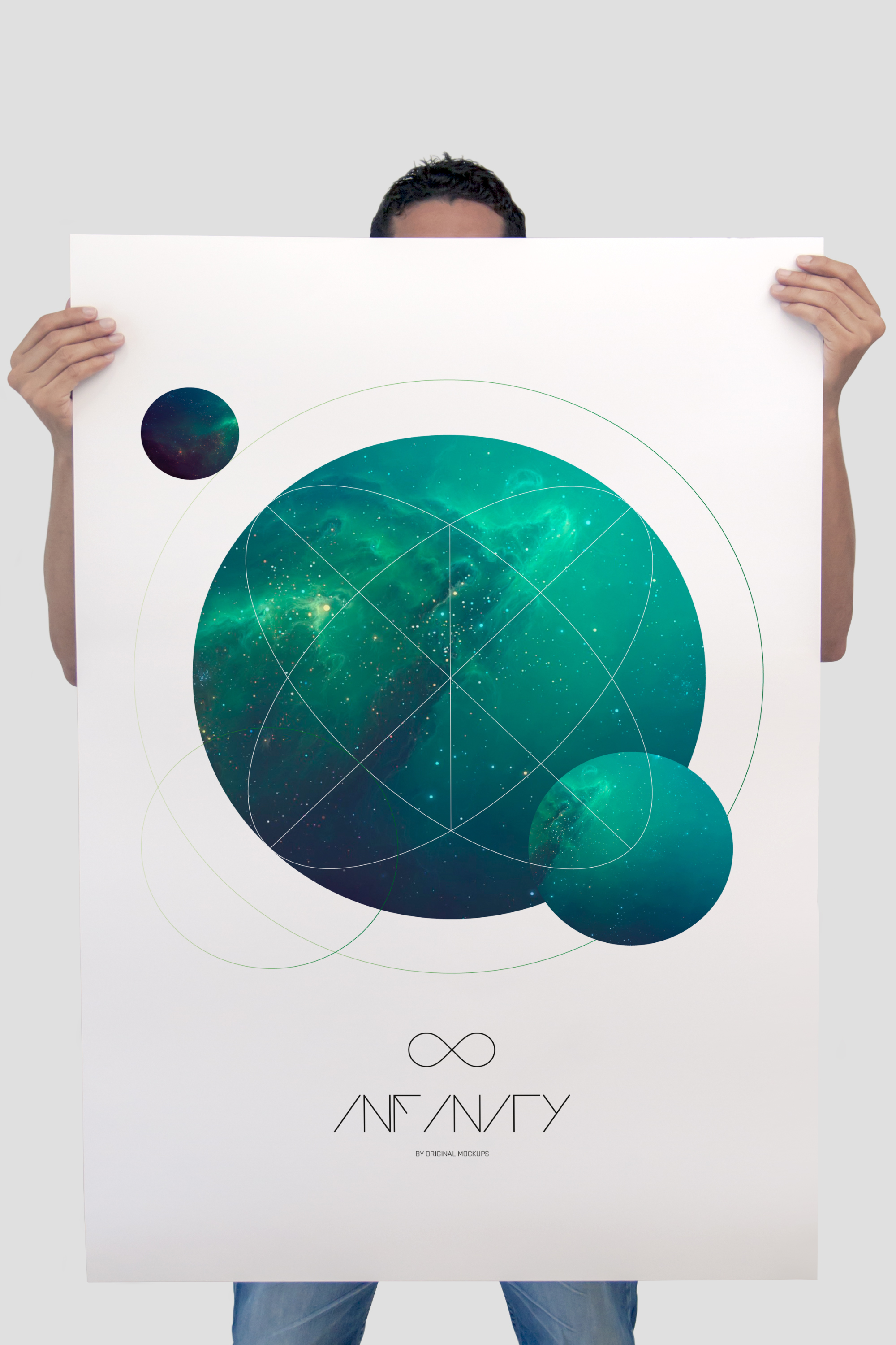 大幅海报排版印刷效果图样机2 Poster Mockup 2插图