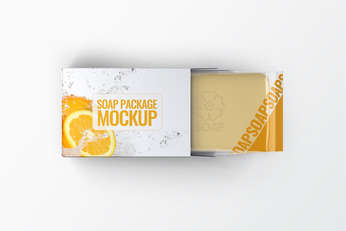 高品质的时尚香皂肥皂VI样机展示模型mockups插图(1)
