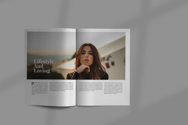 16页摄影/时尚行业适用作品展示画册设计模板 Styling Fashioned – Brochure插图(3)