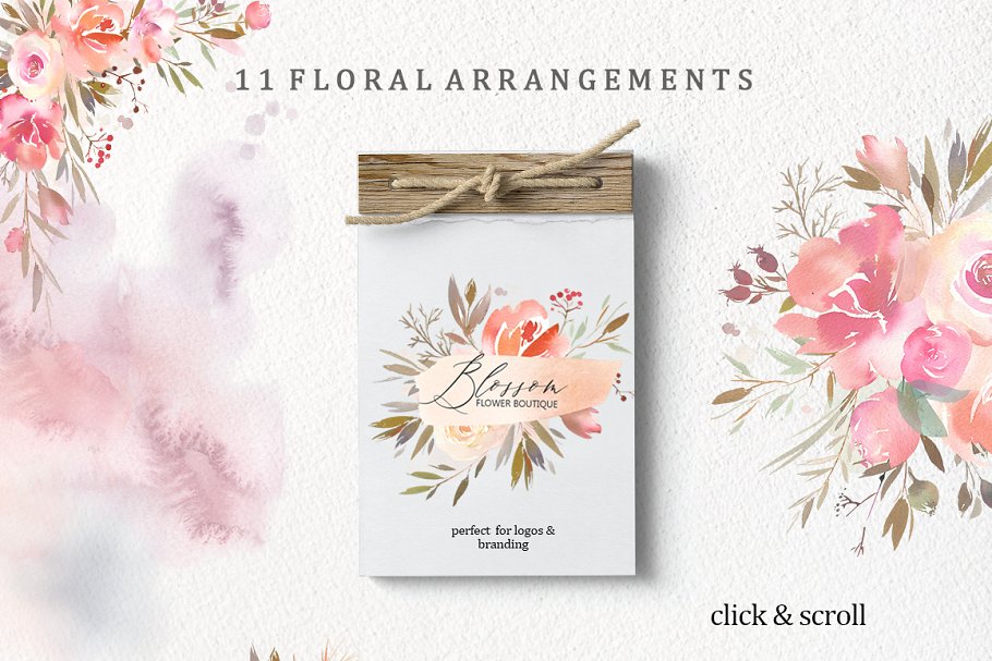 梦幻仙女水彩手绘插画素材合集[3GB] Dream – Fairy Watercolor Collection插图