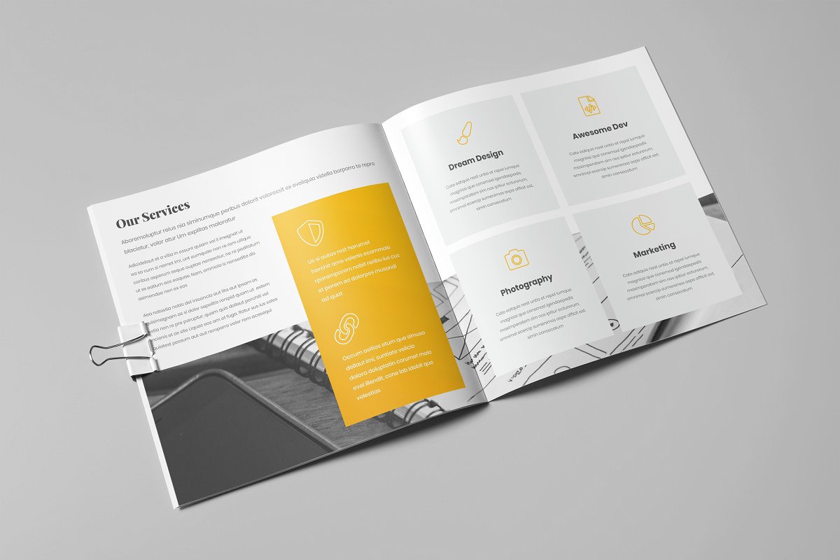 企业简约高效宣传册设计模板插图(12)