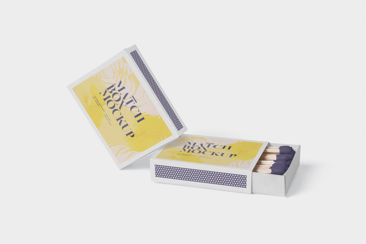 火柴盒外观设计样机模板 Match Box Mock-Up Set插图(5)