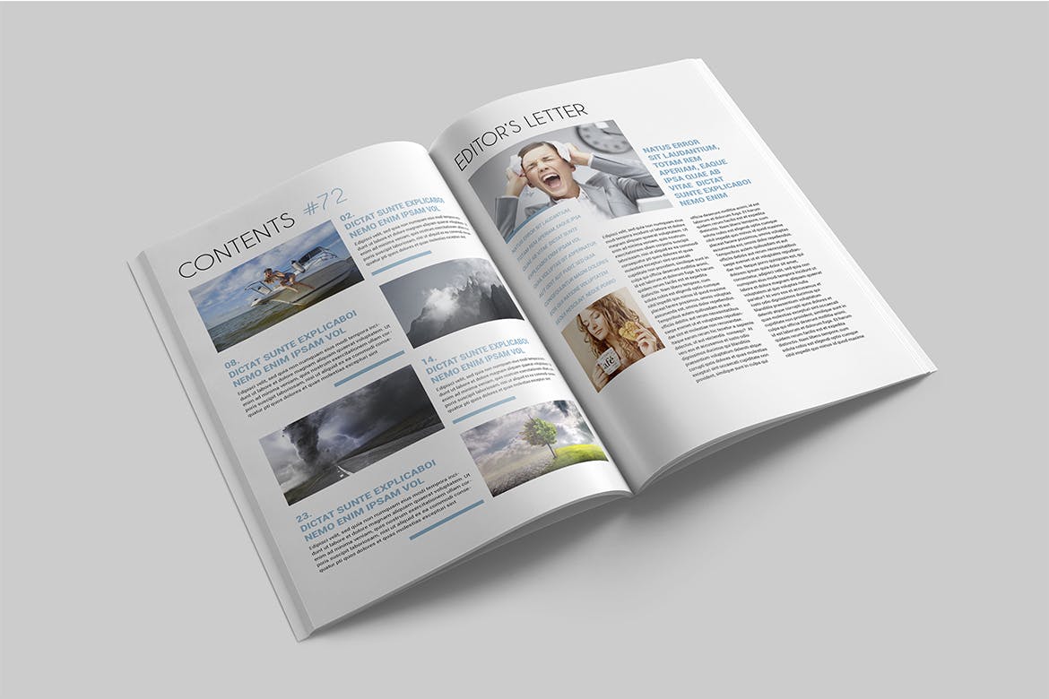 农业/自然/科学主题素材库精选杂志排版设计模板 Magazine Template插图(1)