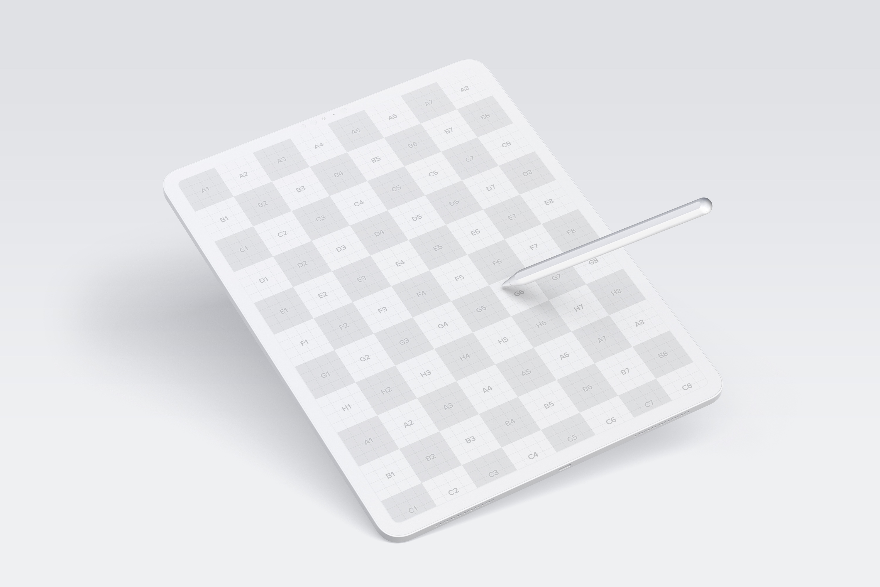 iPad Pro平板电脑Web页面设计效果图样机 Clay iPad Pro 12,9” Mockup插图